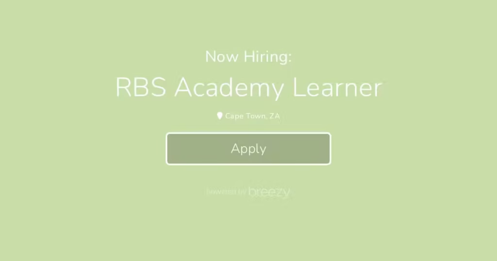 RBS Academy Learnership