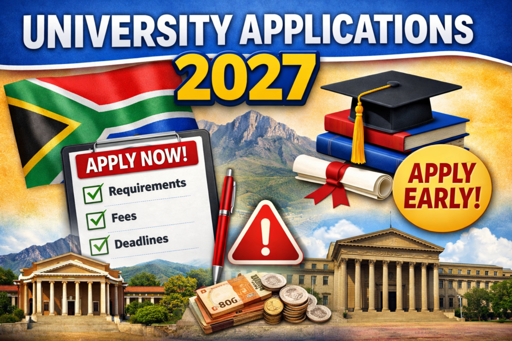 Universities Open for 2027 Applications in South Africa (Full List + Dates)